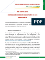 JMJ Lisboa 2023 instrucciones inscripción peregrinos