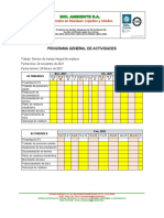 Programa de Actividades Limpieza NV 2022