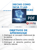 Semana 2 EL DERECHO COMO CIENCIA Y LAS DISCIPLINAS JURÍDICAS