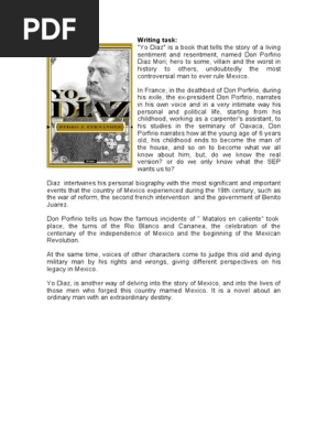 Yo Diaz, by Pedro J. Fernandez. ( Itxhel Aketzali Reyes Garcia)