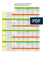 Jadwal Pelajaran 2022 Oktober