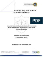 RESOLUCION DE OPCION DE GRADO Aprobada 13 de Noviembre de 2020