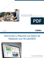 Administre y Reporte Sus Datos de Medición Con NI LabVIEW - PDF Descargar Libre