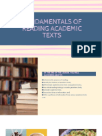 Reading Academic Texts Effectively