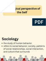 SOCIOLOGICAL Perspective of The Self