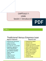 Capítulo 7: Lean Sesión I: Introducción