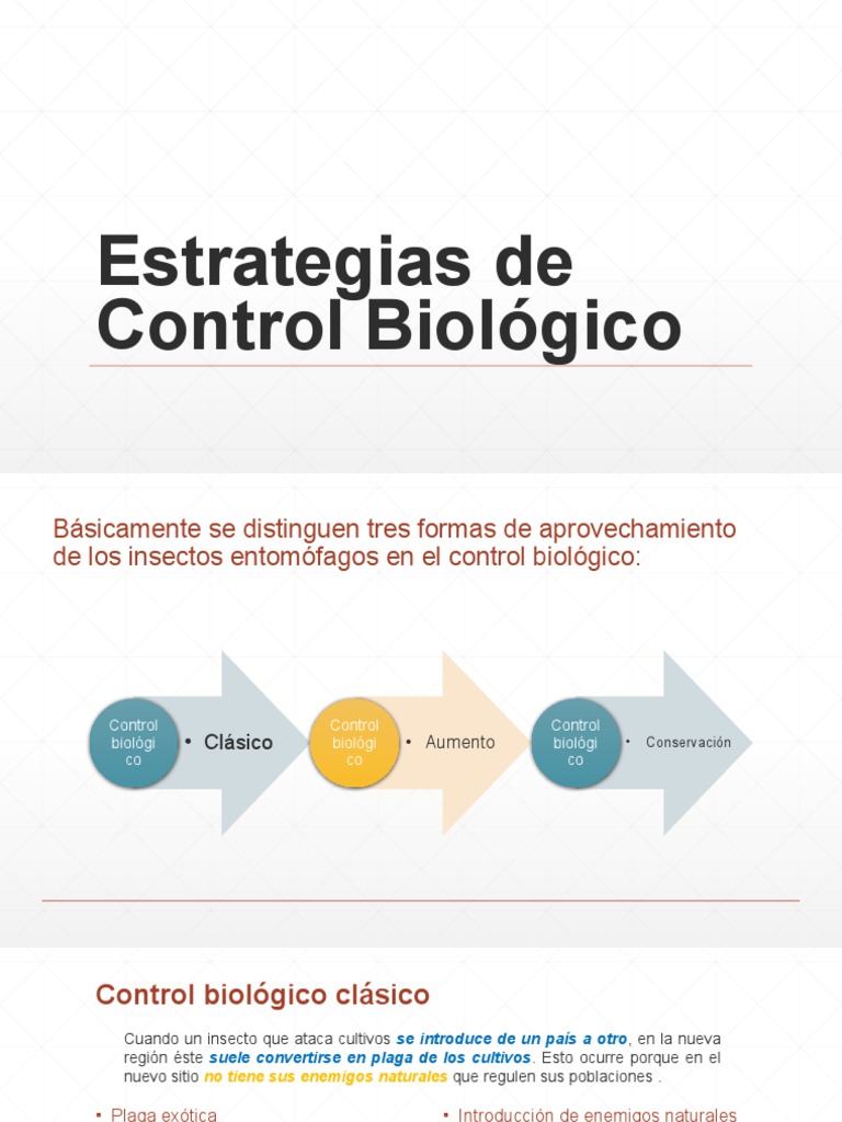 Estrategias de Control Biológico | PDF | Control biológico de plagas ...
