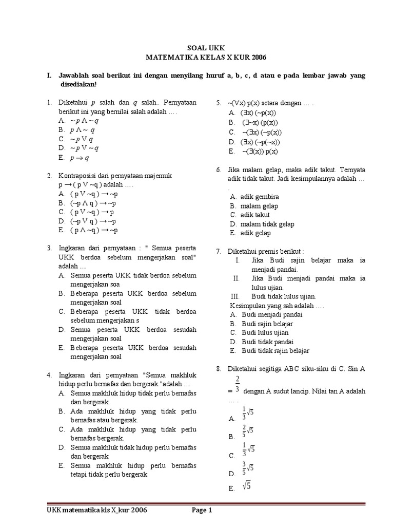 Persiapan Cerdas Menghadapi UKK Matematika Kelas 4: Latihan Soal sebagai Kunci Sukses