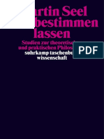 (Stw 1589) Seel, Martin - Sich Bestimmen Lassen. Studien Zur Theoretischen Und Praktischen Philosophie-Suhrkamp Verlag (2002)