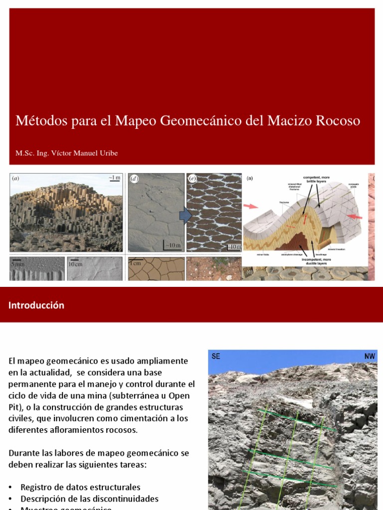Mapeo Geomecánico del Macizo Rocoso | PDF | Geología | Rocas