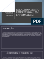 Relacionamento Interpessoal em Enfermagem