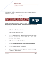 Distribución de participaciones a municipios Oaxaca 2018