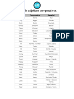 Lista Adjetivos Comparativos