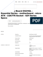 Intel Desktop Board DG31GL - Essential Series - Motherboard - Micro ATX - LGA775 Socket - G31 Series Specs - CNET