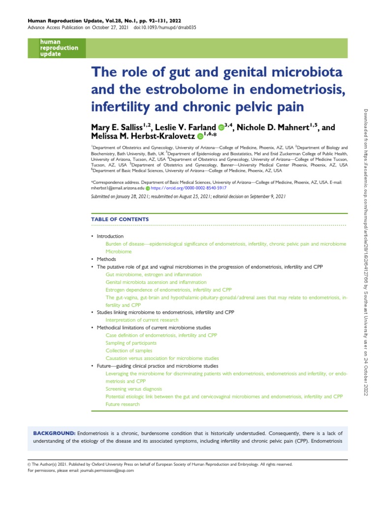 The Role of Gut and Genital Microbiota and The Estrobolome in ...
