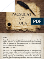 Pagsulat NG Tula