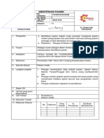 Sop Identifikasi Pasien