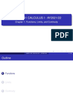MATH1.001 - Calculus I - Chapter 1 (Handout)