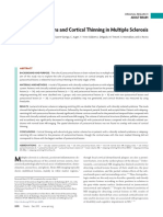 Juxtacortical Lesions and Cortical Thinning in Multiple Sclerosis