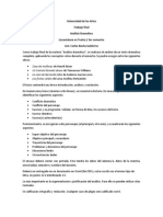 Carlos Rocha, Análisis Dramático, Trabajo Final Uni Artes