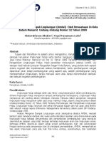 Analısıs Mengenaı Dampak Lıngkungan (Amdal) Oleh Perusahaan Dı Kota Batam Menurut Undang-Undang Nomor 32 Tahun 2009