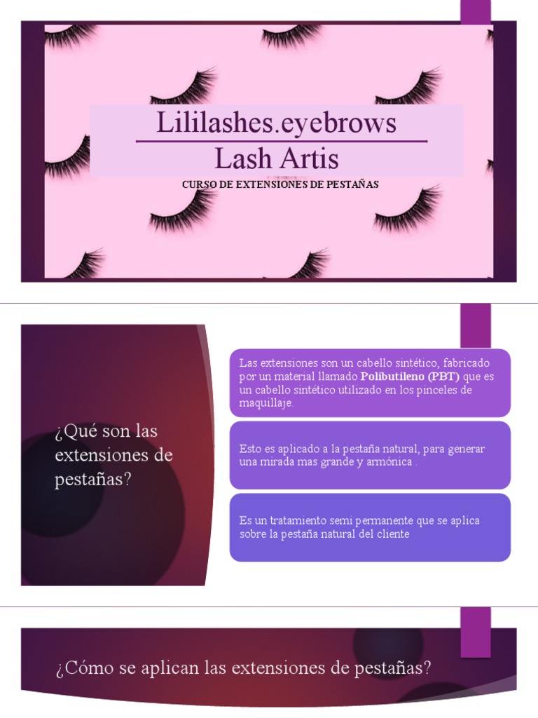 Curso de Extensiones de Pestañas PDF | PDF | Medicina CLINICA ...
