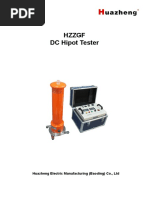 GDYD AC/DC Hipot Test Set Manual | PDF | Transformer | Voltage