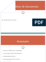 E 1 La Synthese de Documents