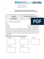 Physical Science Summative Test