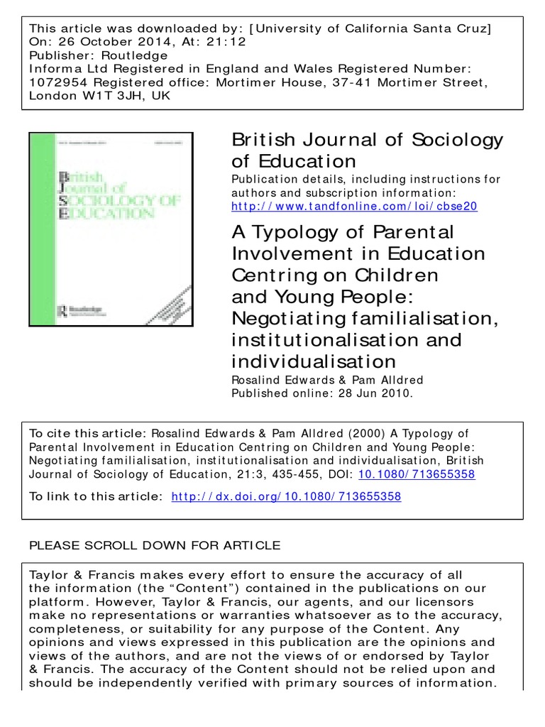 Edwards 2000 | PDF | Sociology | Socialization