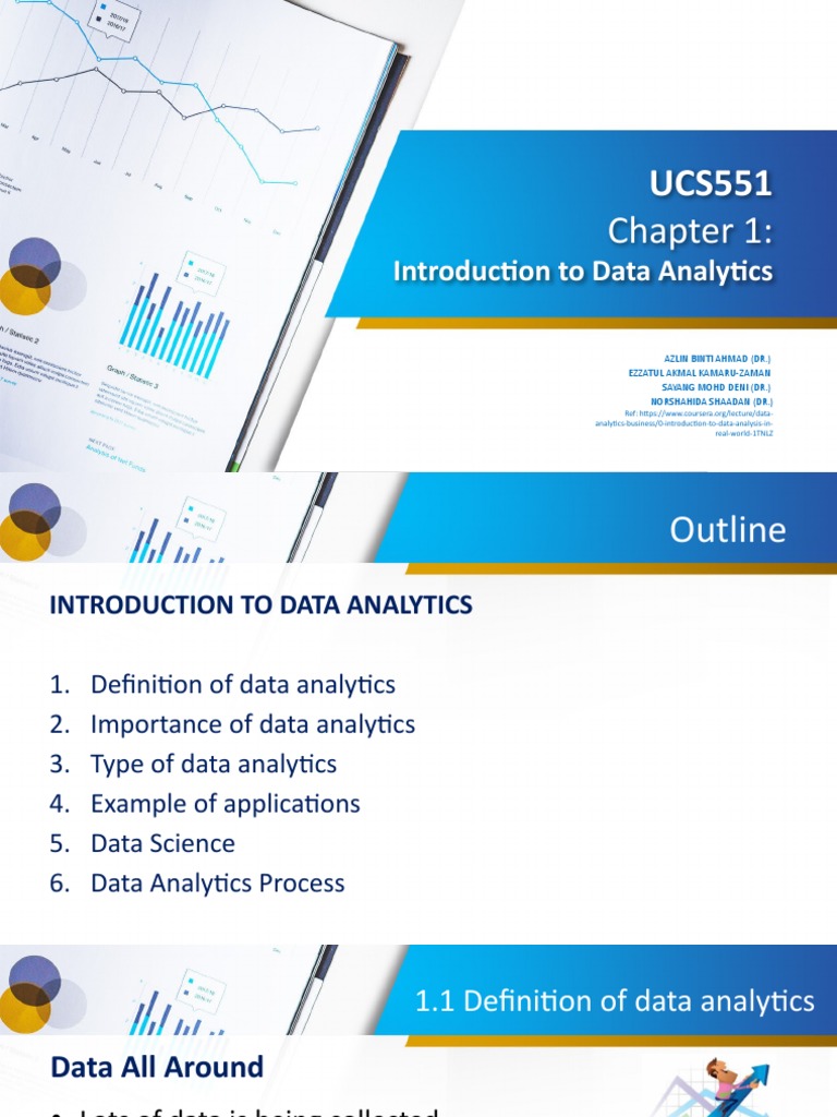 Ucs551 chapter 1 introduction to data analytics pdf analytics