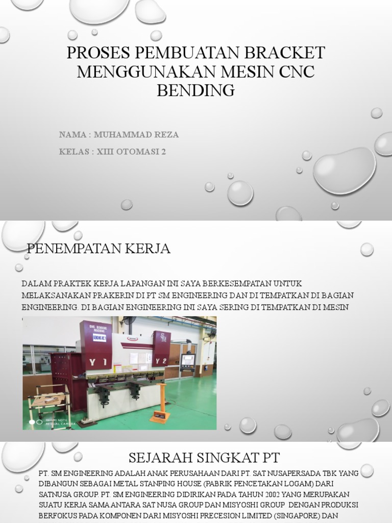 Proses Bending di PT SM Engineering | PDF