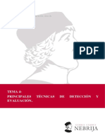 Tema 4: Principales Técnicas DE Detección Y Evaluación