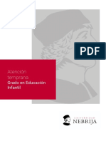 Atención Temprana: Grado en Educación Infantil