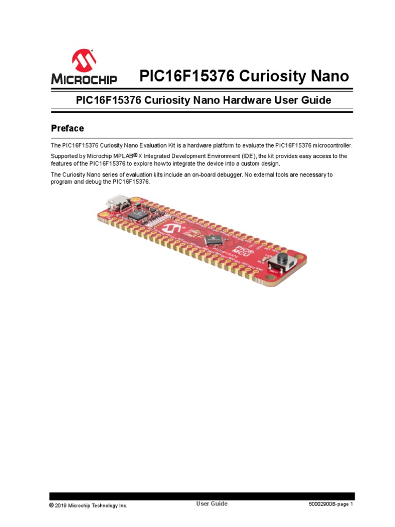 Pic16f15376 curiosity nano hardware user guide pdf microsoft