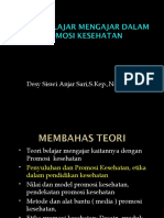 Proses Belajar Mengajar Dalam Pendidikan Kesehatan