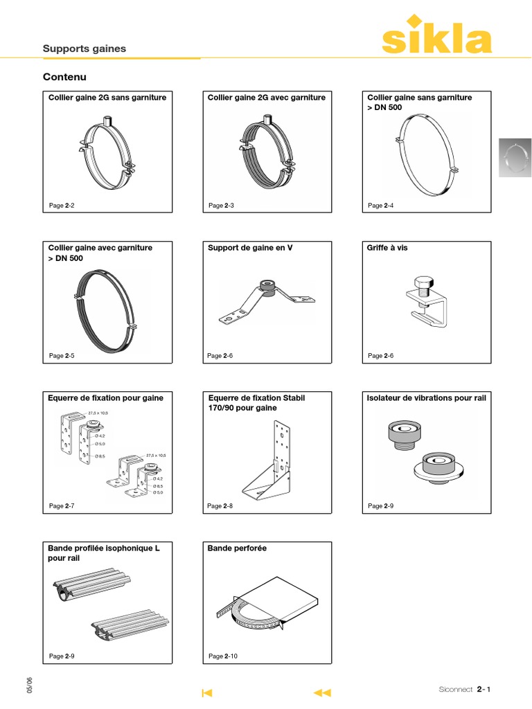 Supports de Gaines Techniques Siconnect | PDF | Chimie | Éléments chimiques