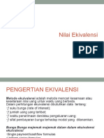 Nilai Ekivalensi Sekarang