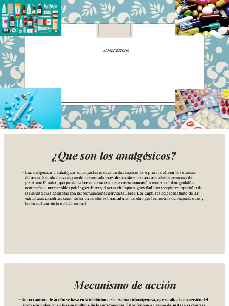 Analgesicos Presentacion | PDF | Droga anti-inflamatoria libre de ...