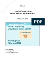 Materi Teknik Copywriting Untuk Bisnis Online UMKM