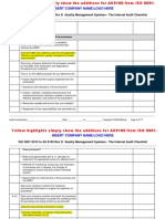 1 AS 9100 D Over ISO 9001 Audit Checklist Sample