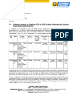 Intimation of Interest Payment During Last Quarter Reg 57-5-2