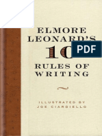 Elmore Leonards 10 Rules of Writing by Leonard, Elmore 
