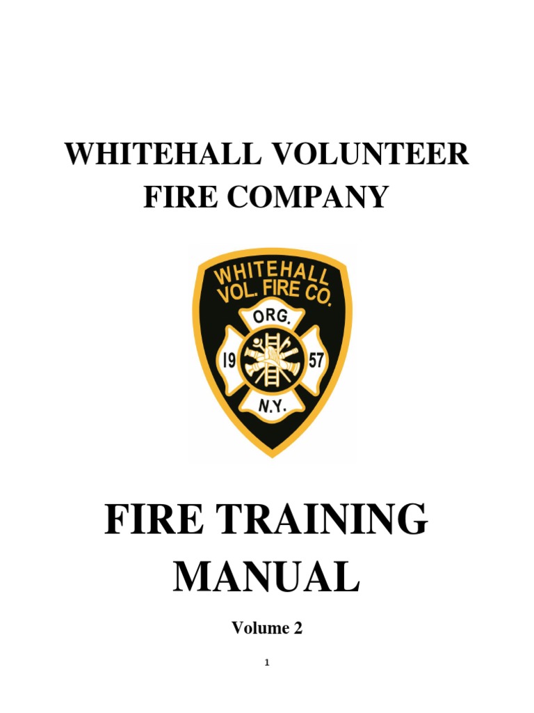 TRAINING MANUAL 2016 Volume 2 PDF Knot Firefighter