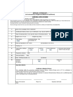 Annexure 7: Medical Certificate (To Be Issued by A Registered Medical Practitioner) General Expectations