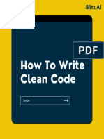 How To Write Clean Code
