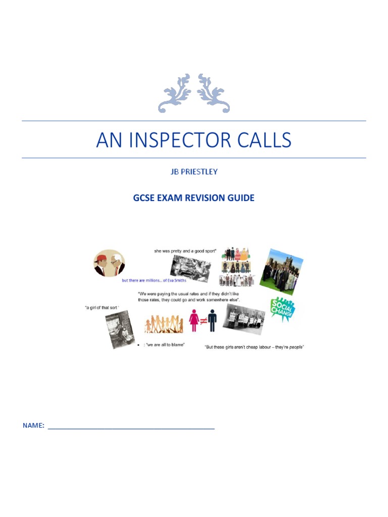 An Inspector Calls Revision Guide | PDF | Socialism