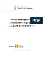 Pautas para Logopedas en La Atencion A La Persona Con SARS