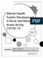 Mental Health System Development in Rural Areas During COVID