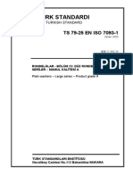 TS 0079-25 EN ISO 7093-1-Rondelalar-Bölüm 25-Düz Rondelalar-Geniş Seriler-Mamul Kalitesi A